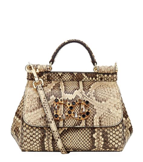 Dolce And Gabbana Python Handbags .